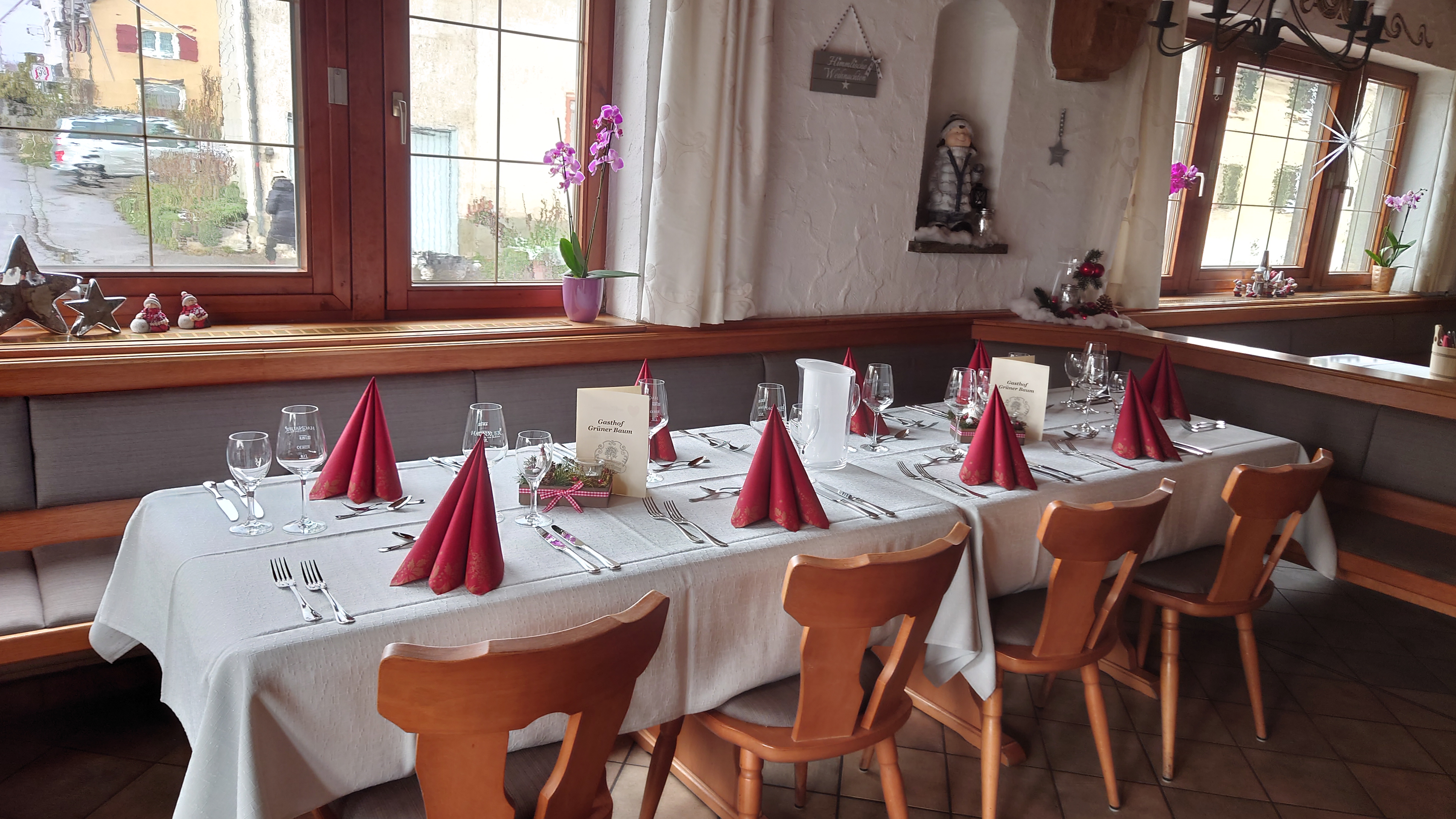 Feier Tisch im Gasthof Grüner Baum Stetten